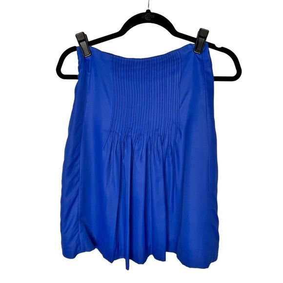 Chadwick’s Petite Blue Pleated Skirt Size 2 Petite - Picture 1 of 4